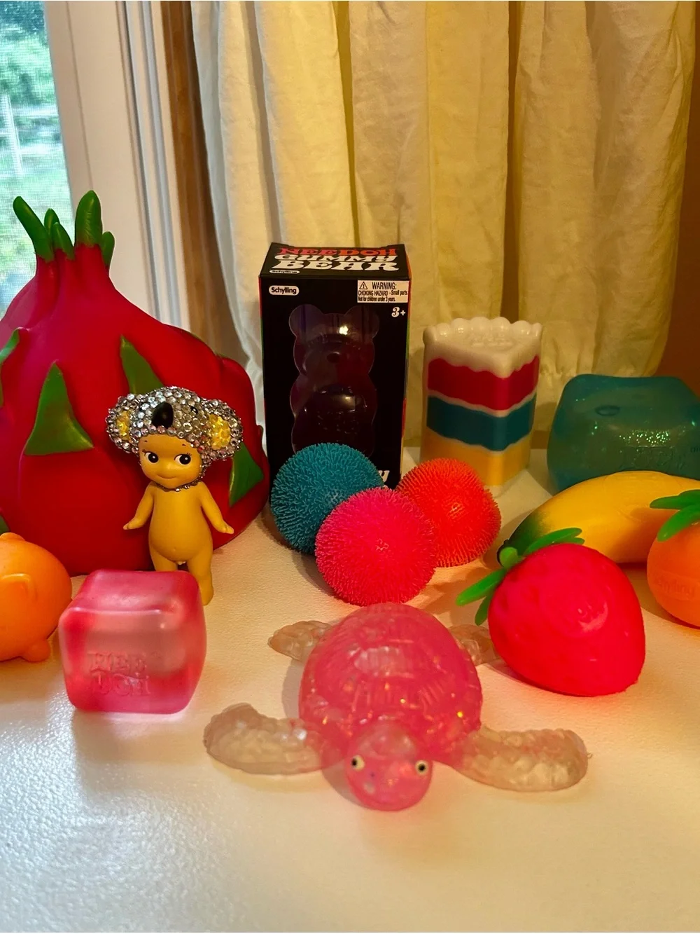 Needohs + 2 other squishes + a Sonny Angel